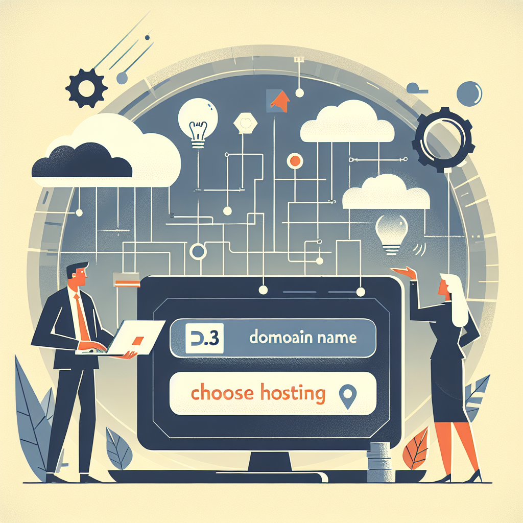 how to create a website for small business — Step 3: Register a Domain Name and Choose Hosting