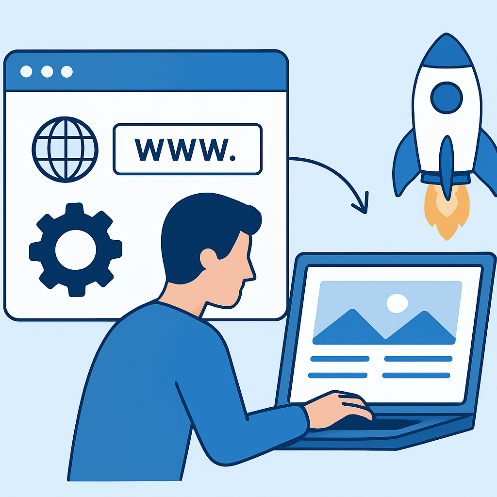 how to build a website without coding — Setting Up Your Domain and Getting Your Site Online