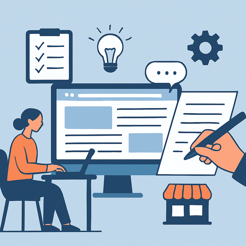 how to create a website for small business — Planning and Writing Your Website Content