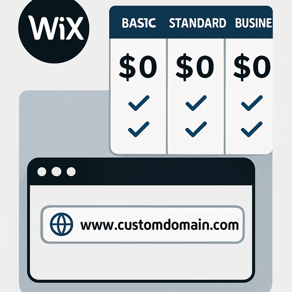 wix review with custom domain — Wix Pricing Plans That Include a Custom Domain